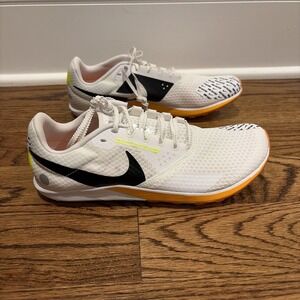 Nike Zoom Rival XC 6 White Orange Track Field Spikes Men's Size 8.5 DX7999-100